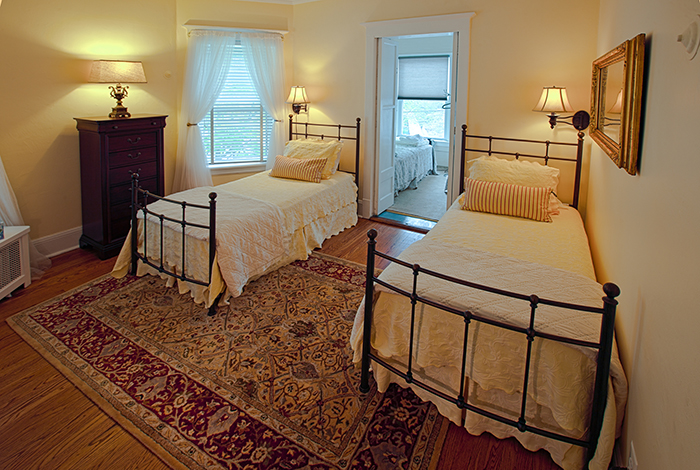 Renovated second-floor bedroom