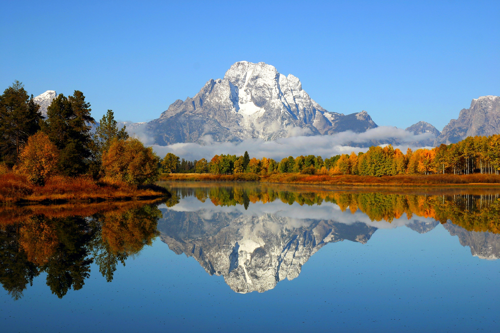 Autumn Peak at Oxbow Bend, Grand Teton National Park