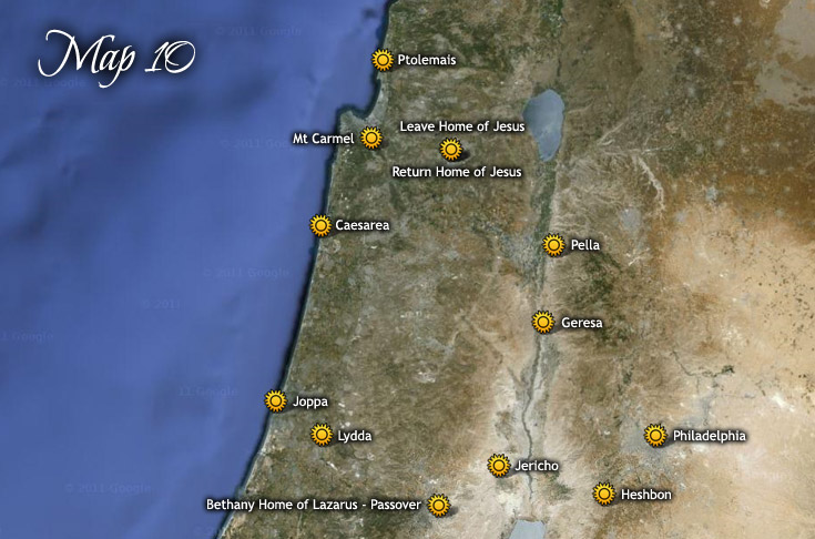 In Jesus' Steps, Map 10