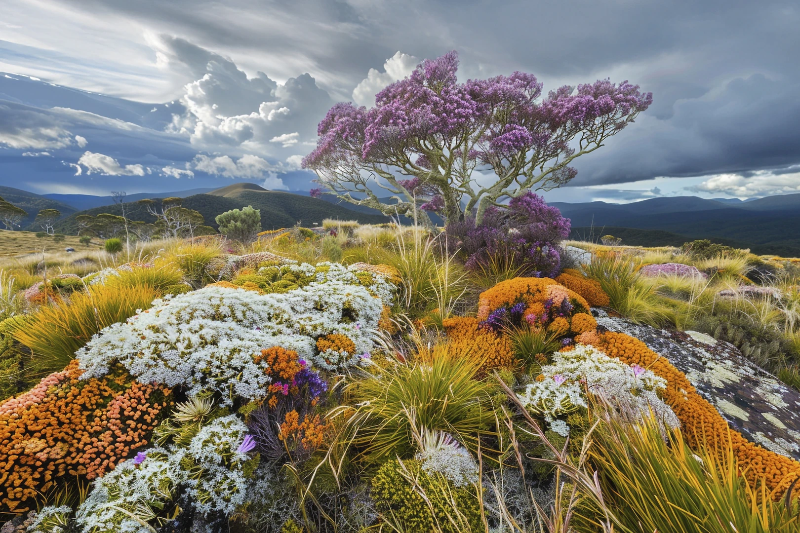 plants against a sky background
