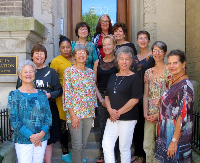 2018 BACK Doreen Heyne, Katharina Becker, Joanne Strobel MIDDLE Karen Woodbury, Patricia Hall, Theresa Hall FRONT Mary Huggins, Theresa Schumann, Carolyn Prentice, Cheryl Glicker, Jodi Niggemann, Line St Pierre