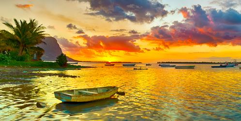 Fishing Boat Sunset Time