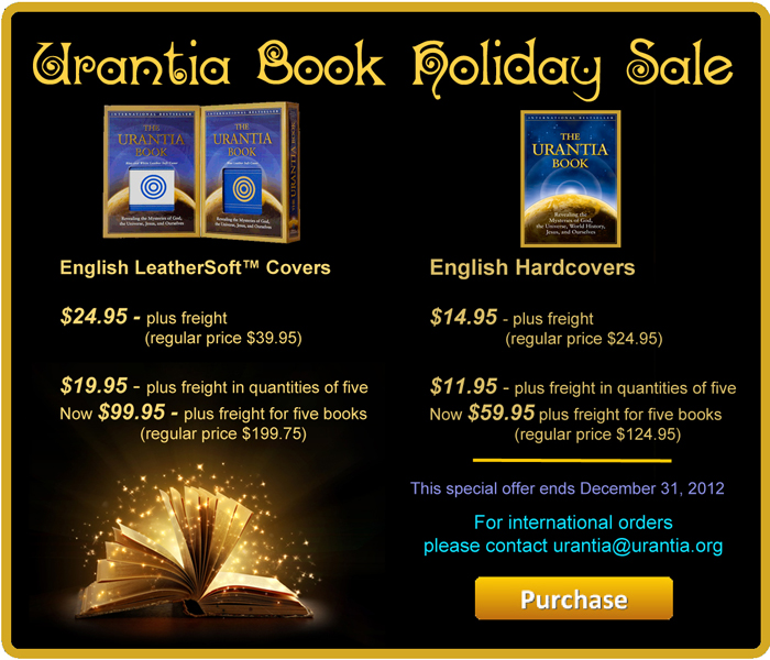 Urantia Book Sale - Christmas 2012