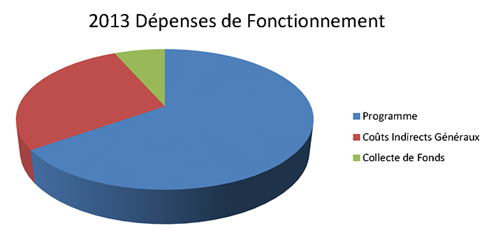 2013 Dépenses de Fonctionnement 2013 Dépenses de Fonctionnement