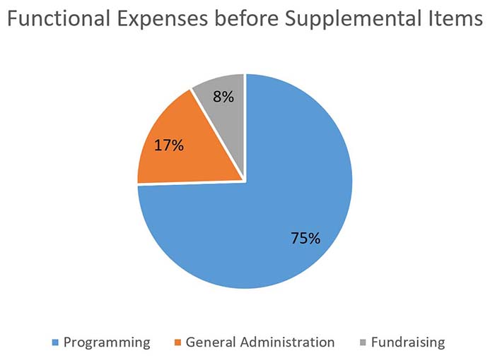 2021 Functional Expenses before Supplemental Items