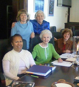 Susan Flacks, Pauline Friedman, Pam Maunakea, Dorothy Elder, Jane Ploetz