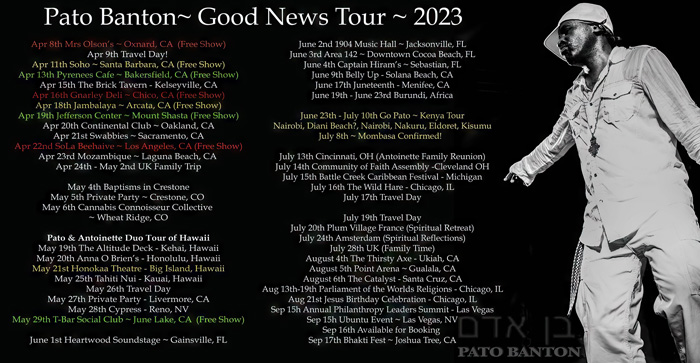 Spreading the Good News Tour - Pato Banton Spreading the Good News Tour - Pato Banton