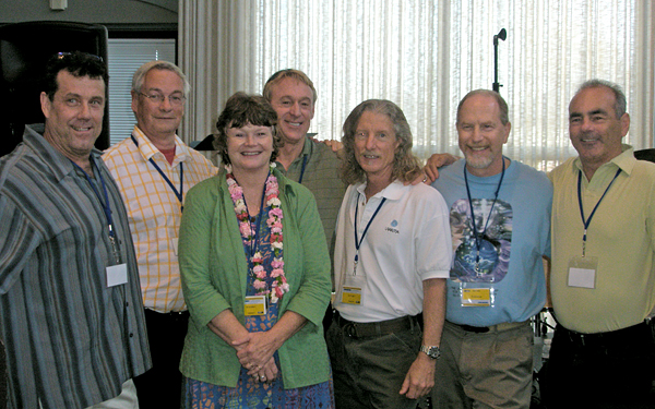 Robert Burns, Seppo Kanerva, Paula Thompson, Mo Siegel, James Woodward, Marvin Gawryn, and Gaétan Charland