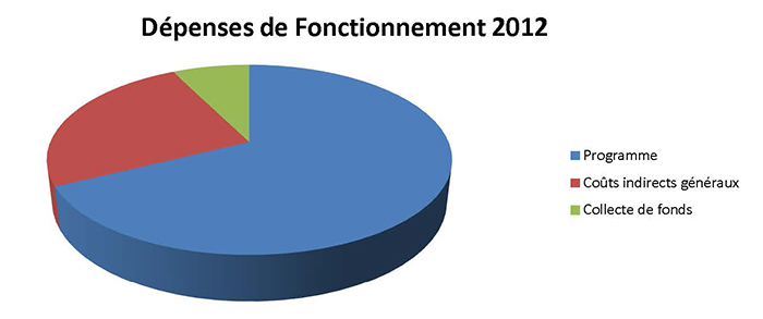 Dépenses de Fonctionnement 2012 Dépenses de Fonctionnement 2012
