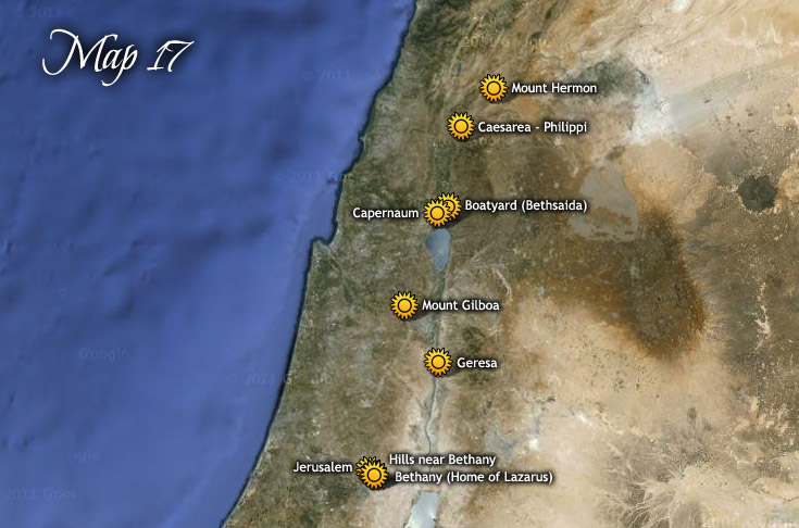 Travels from Mt. Hermon to Jerusalem & Return to Galilee