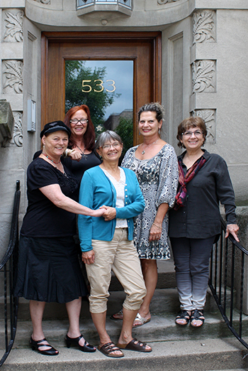 Share Beasley, Katharina Becker, Carrie Prentice, Line St-Pierre, Doreen Heyne