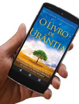 The Urantia Book shown on the screen of a smartphone