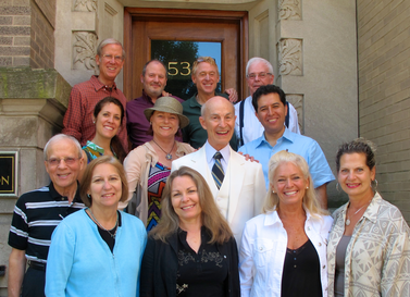 Urantia Foundation Board July 2013. Back row: Gard Jameson, Georges Michelson-Dupont, Mo Siegel, Henk Mylanus Middle row: Sandra Burga-Cisneros Pizarro, Share Beasley, Richard Keeler, Víctor García-Bory Front row: Ralph Zehr, Marilynn Kulieke, Judy Van Cleave, Marta Elders, Line St-Pierre