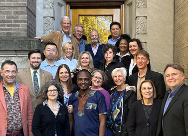 Back Row: Gard Jameson, Mo Siegel, Georges Michelson-Dupont, Víctor García-Bory 3rd Row: Richard Zhu, Jennifer Siegel, Judy Van Cleave, Joanne Strobel, Sherry Cathcart Chavis, Olga López Molina 2nd Row: Brad Garner, Tamara Strumfeld, Marie White, Geri Johnson, Tom Sadler  Front Row: Marcel Peereboom, Joyce Anderson, Collins Lomo, Marilynn Kulieke, Chris Wood 