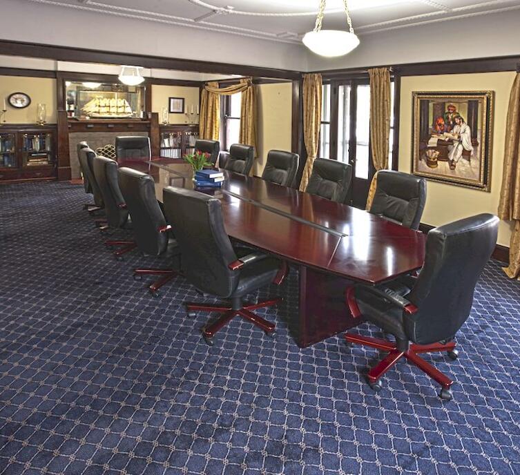 Conference room table in the Forum Room of Urantia Foundation Headquarters