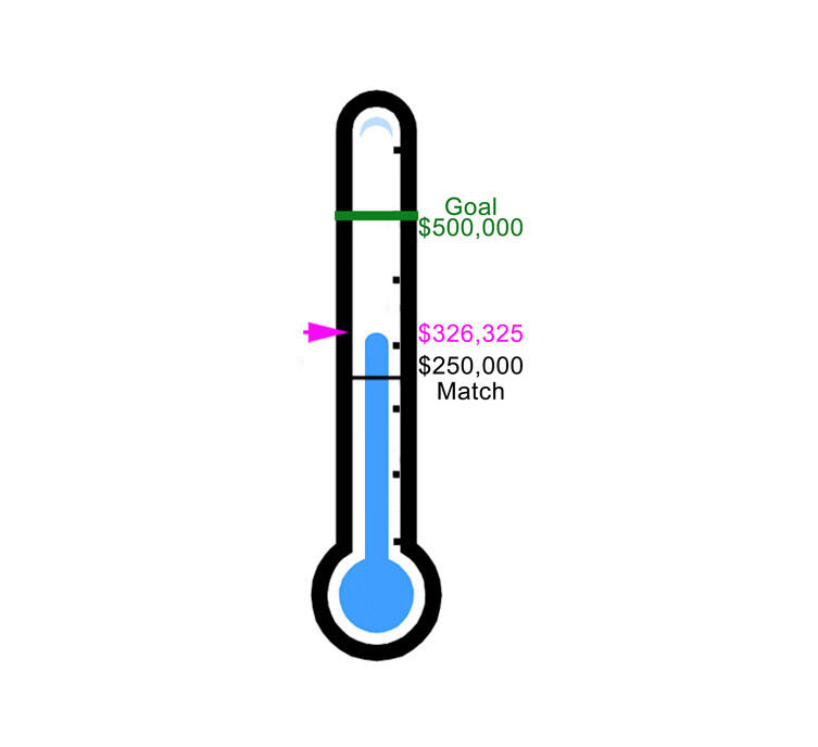 Fundraising Thermometer Winter 2025